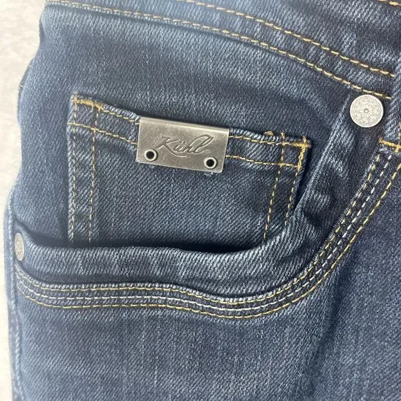 Kuhl Legendary Straight Jeans Hiking Outdoor Born in the Mountains Blue Size 4S - Picture 5 of 14